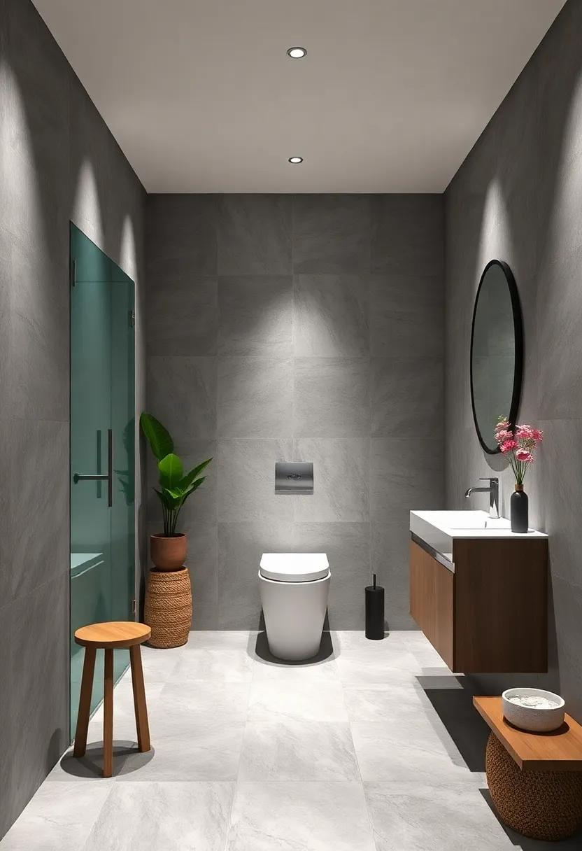 Freestanding toilets: Install a modern, freestanding toilet for a chic and sophisticated look that maximizes space​ while ⁢offering comfort
