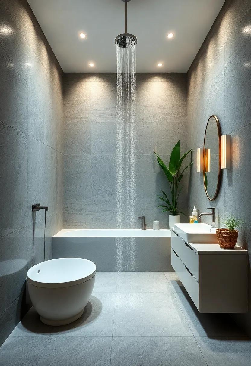 Rainfall Showerheads: Replace standard showerheads ⁤with rainforest-style fixtures that ‍offer ‌an immersive shower experience reminiscent of a tropical escape