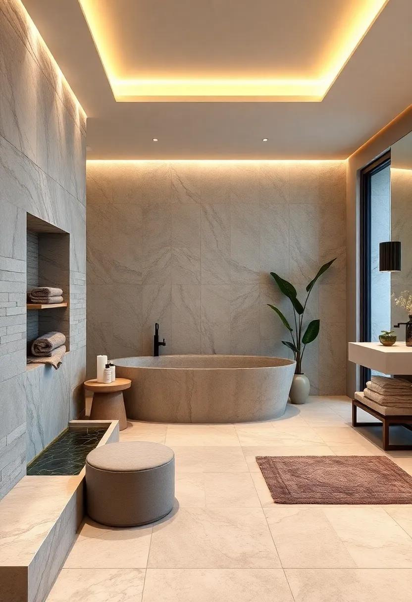 Spa-Style Water Features: Consider adding a ​small water ‌fountain or a wall-mounted ⁢water feature to ⁣introduce the​ calming sound of flowing⁢ water into ‌your space
