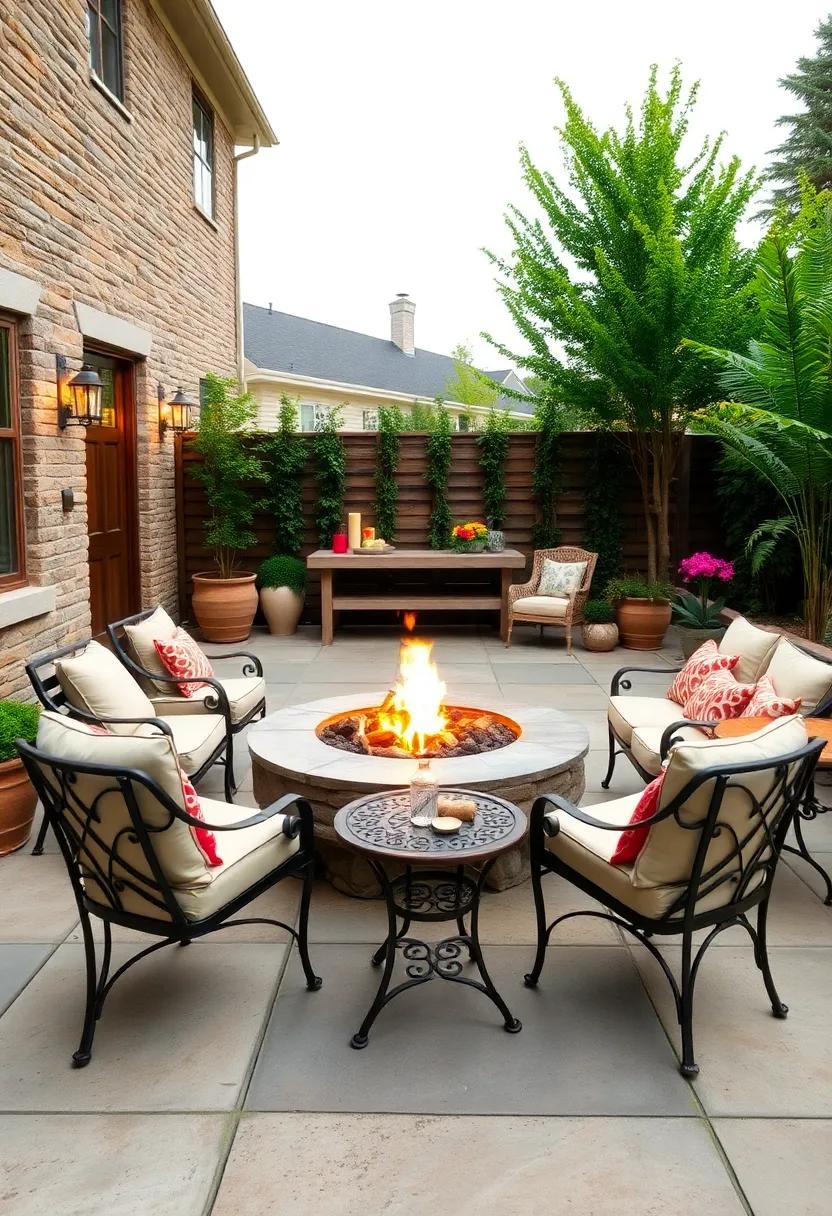 Vintage‌ Vibes: Incorporate antique furniture around a rustic fire⁣ pit, mixing wrought iron ⁤chairs with vintage ⁤side‌ tables for ⁤a nostalgic feel