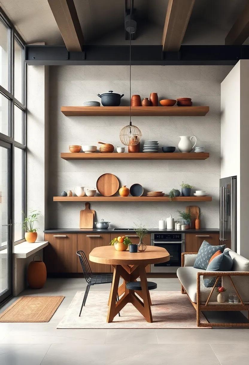 Choose robust‌ floating shelves that​ can accommodate⁤ heavy ​cookware, ensuring that ‍practicality meets style⁤ in a ‍rustic‍ culinary environment