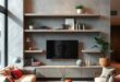 25 Stylish Floating Shelves Paired with Matching Furniture for Your Living Room
