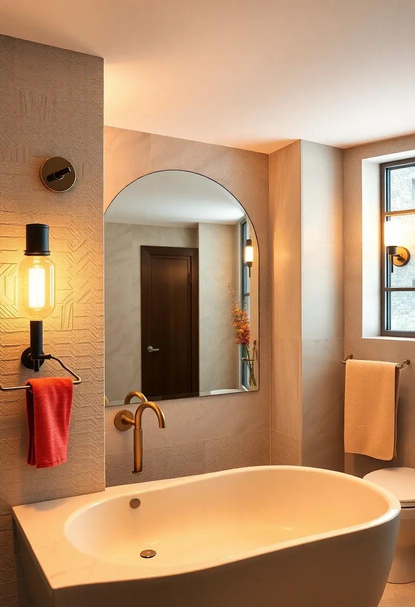 Romantic Vintage Filaments: Choose sconces with filament bulbs for a nostalgic ambiance, perfect for a ‍charming,⁢ vintage-inspired bathroom setting