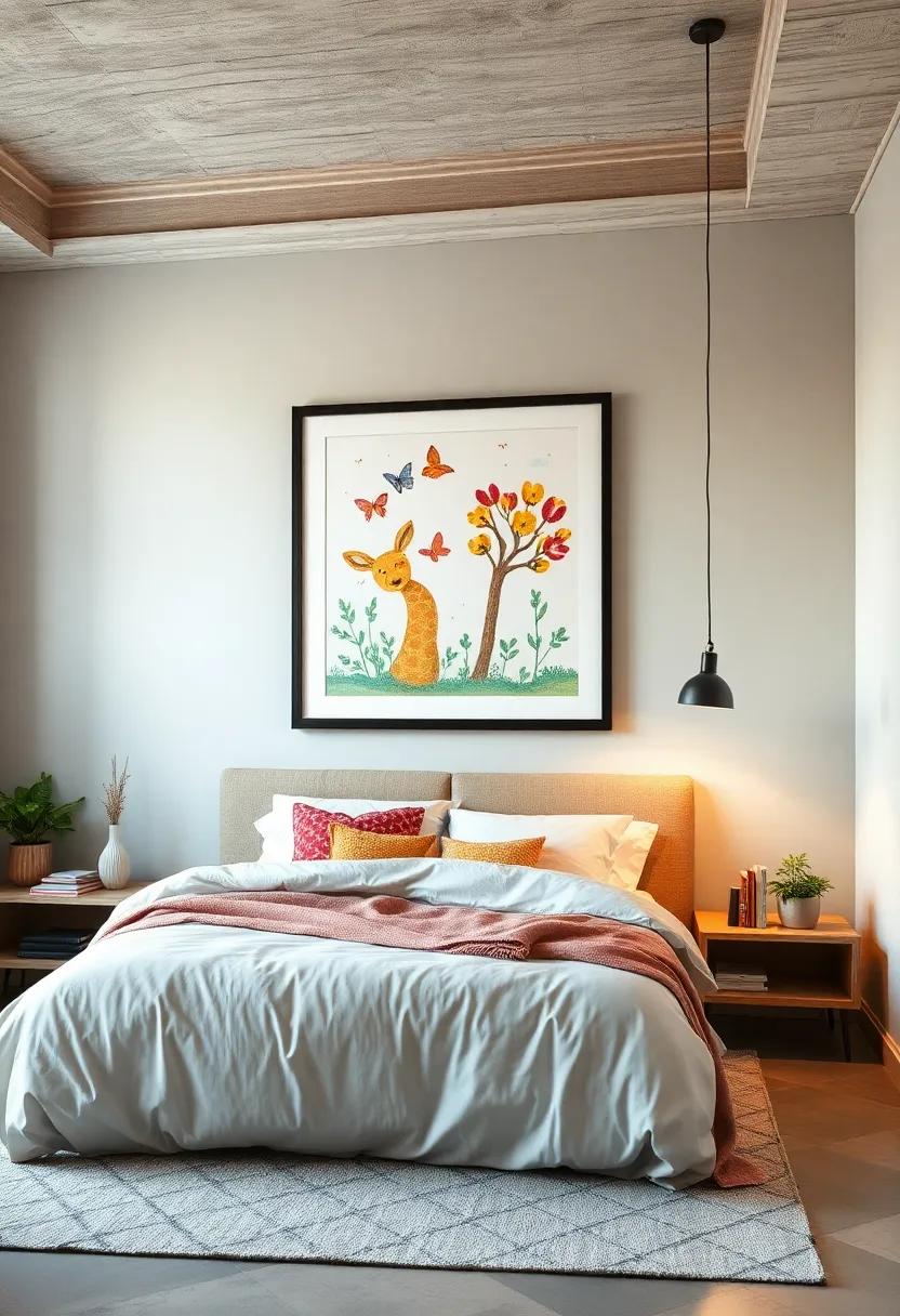 Children's Artwork: Showcase your child's‍ creativity ‍by framing their art, adding a personal and whimsical touch to your space