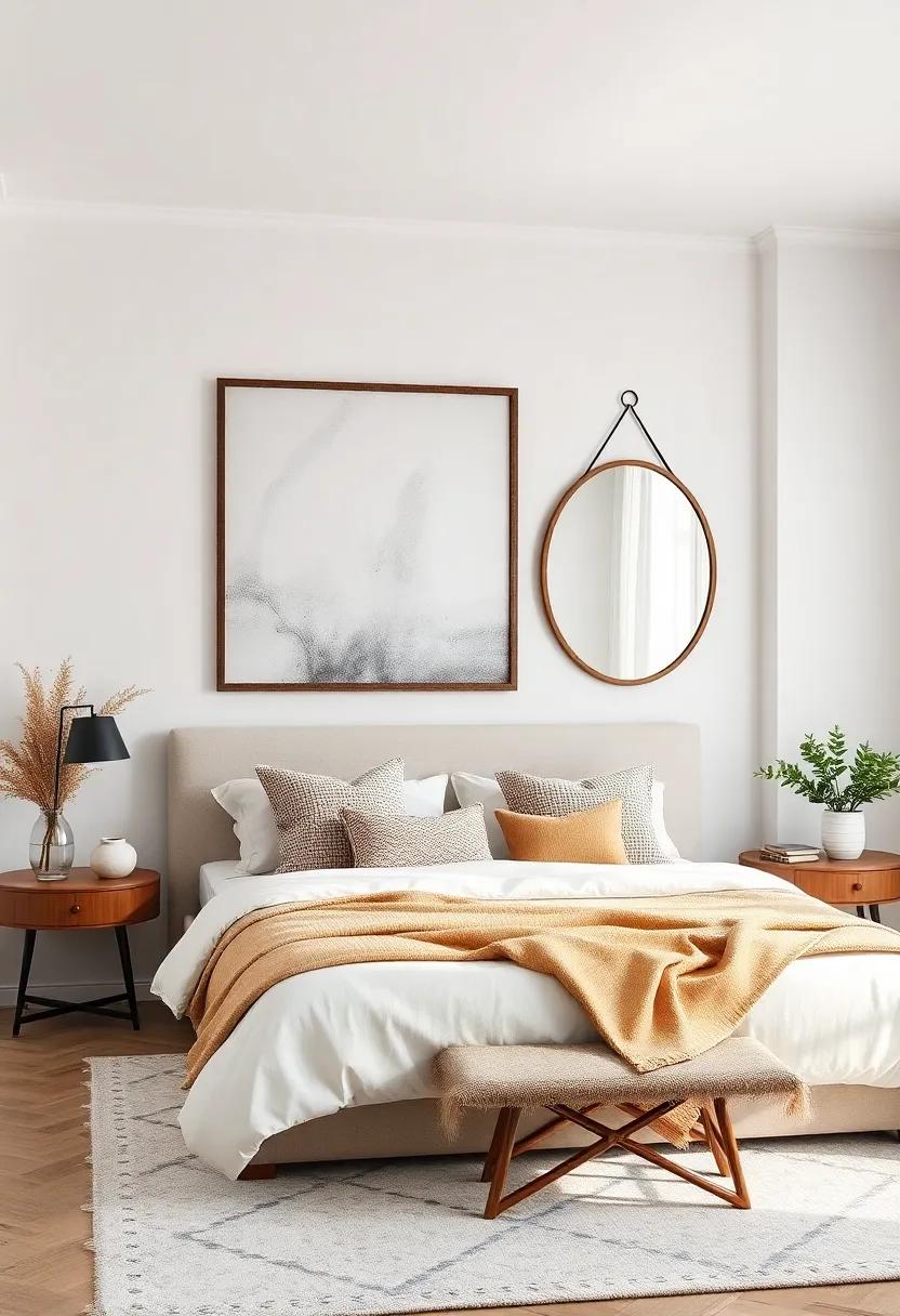 Framed mirrors: Use decorative ⁣mirrors framed in unique designs to add depth and light to a small bedroom