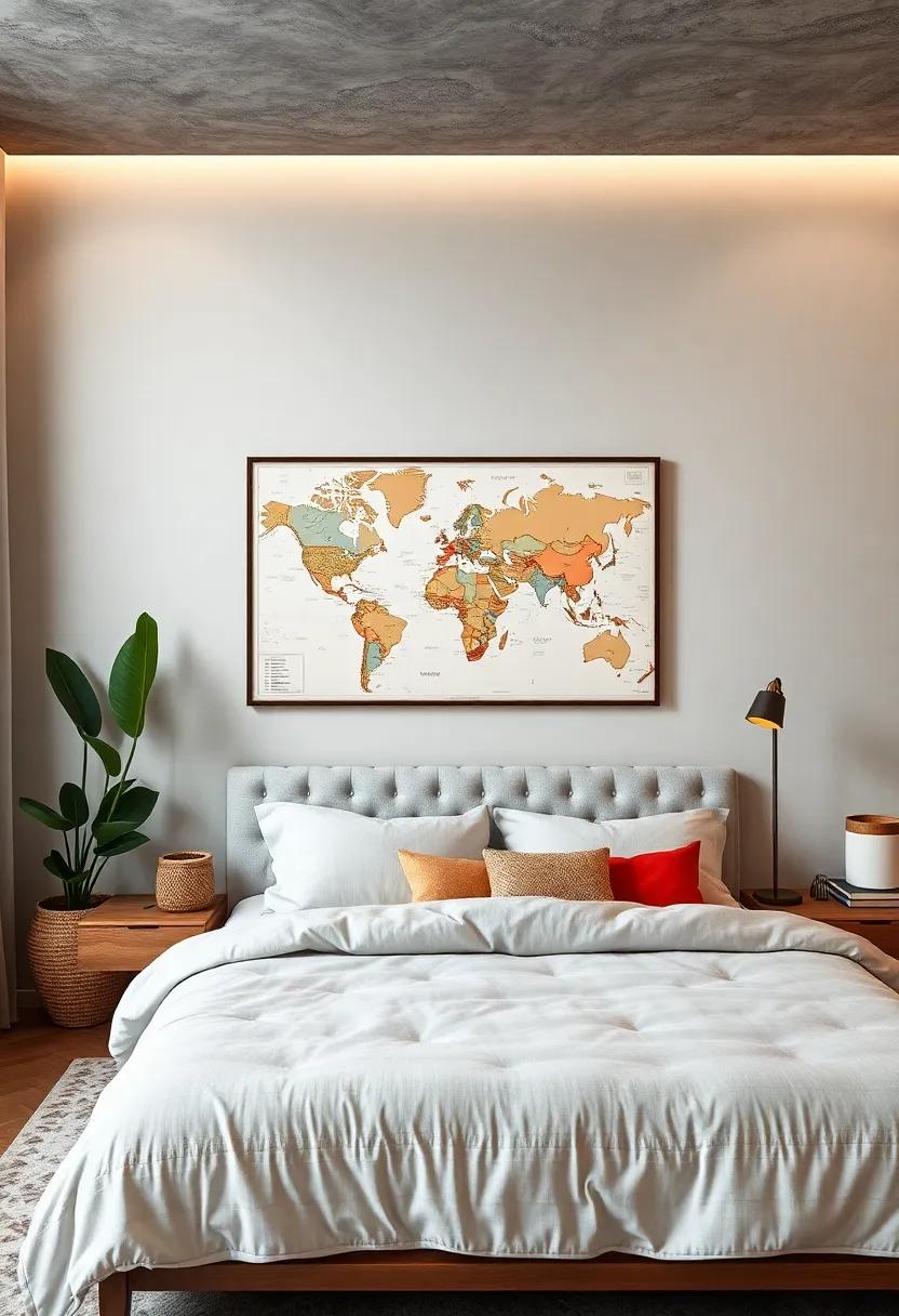 Framed Map Art: Frame a map of⁢ your favorite city or a world map to inspire dreams of future adventures and exploration
