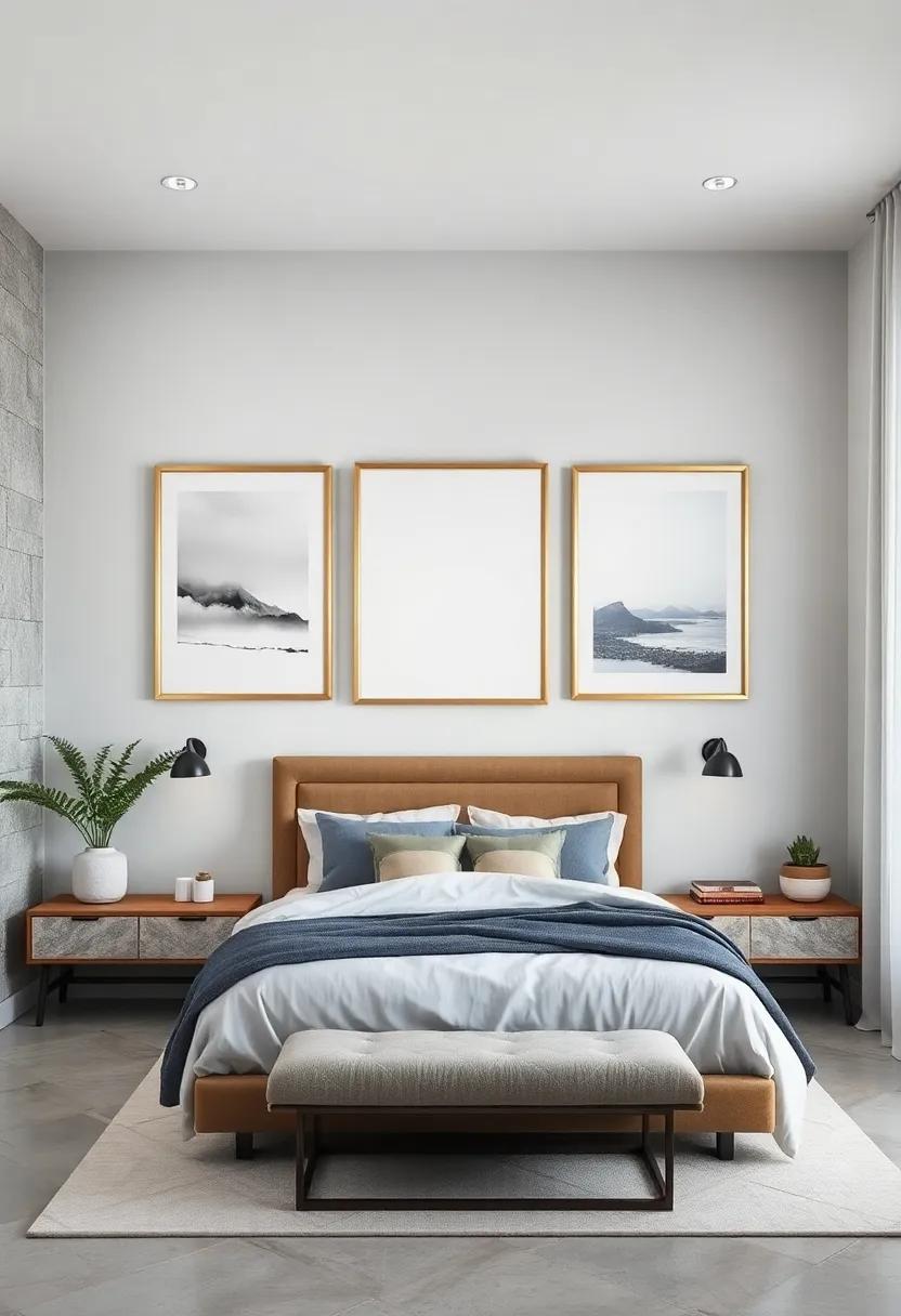 Monochromatic Art Series: group⁢ a ‌set of monochromatic artworks to establish a cohesive and sophisticated color palette