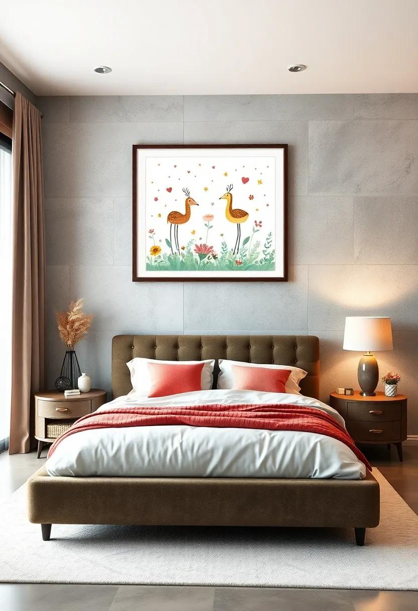 Whimsical Illustrations: Bright and playful illustrations ⁤can bring joy and a sense of ‌fun, ‌making your bedroom feel more inviting