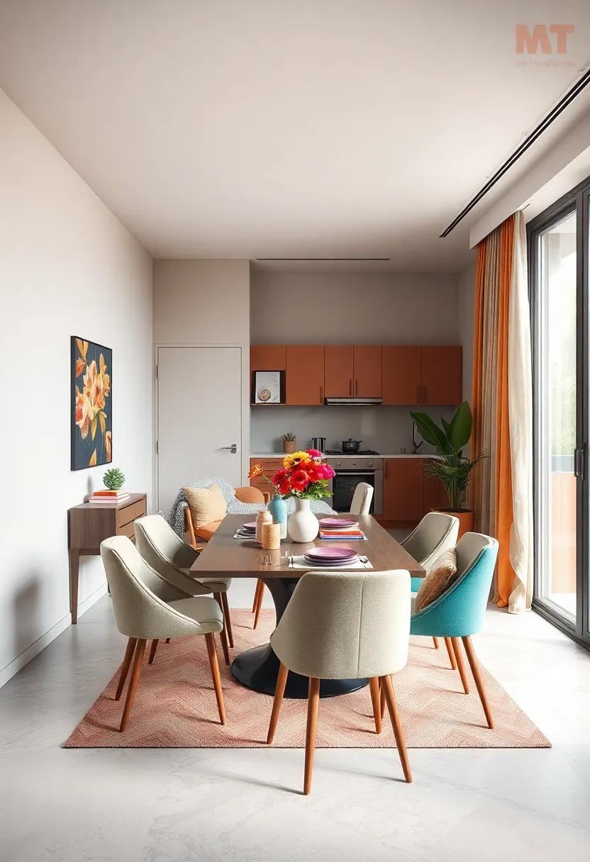 Employ bold⁢ colors and creative patterns to ‍offset the simplicity of a studio apartment ⁢layout