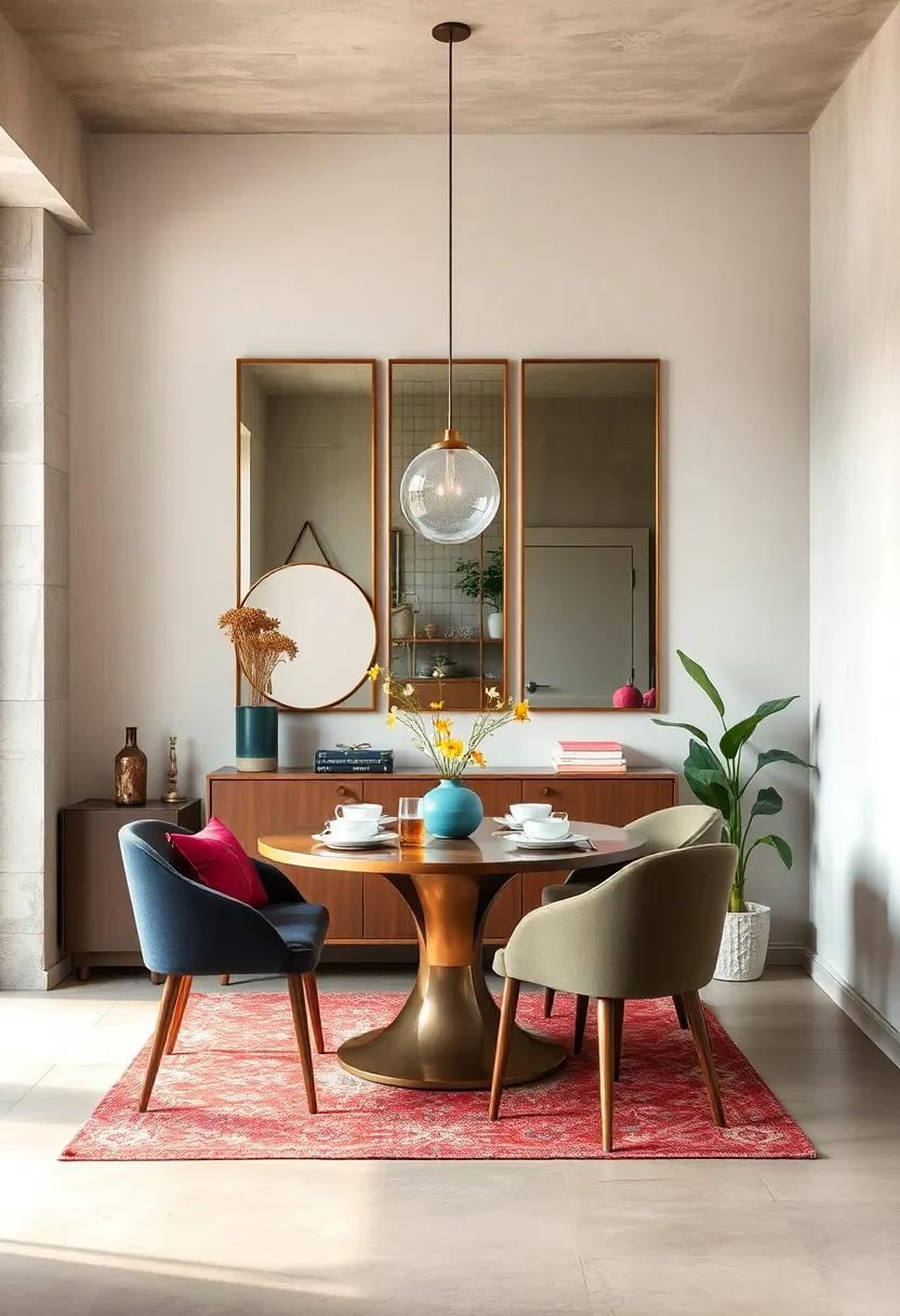 hang mirrors ‍to create an ‍illusion of spaciousness​ and reflect light,making the dining ​area‌ feel larger