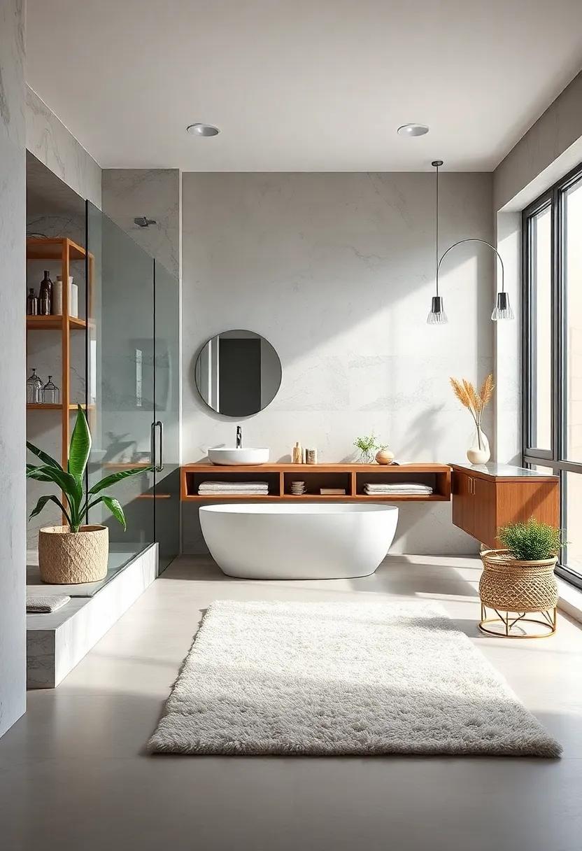 Incorporate a Soft area Rug: A plush rug can​ add⁢ comfort without cluttering ⁢the visual ‍space,especially in larger bathrooms