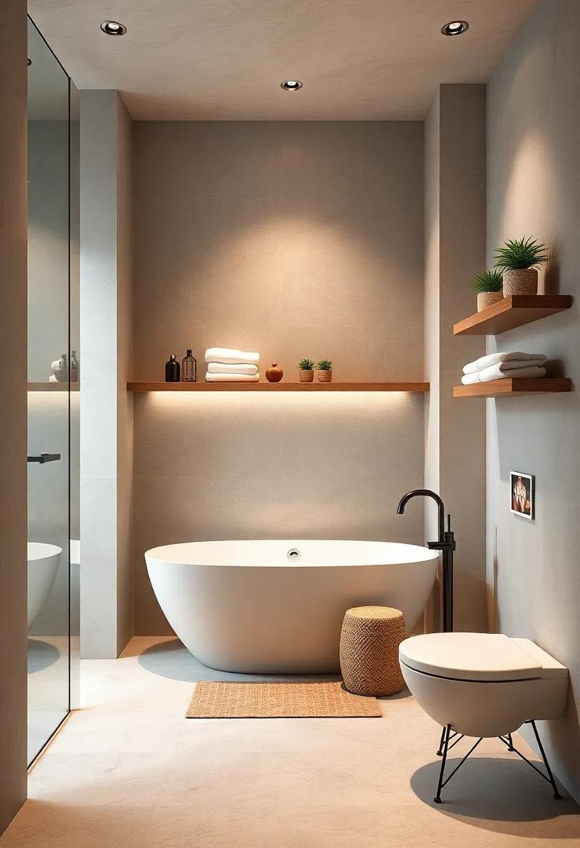 Use ‍Shelving Wisely:⁣ Open shelves can display​ towels and decor, but ⁤keep⁤ them ⁤organized ‍and avoid overstuffing