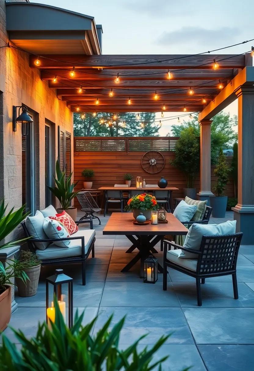 Soft lighting:⁣ Use string lights‍ or lanterns to create a warm, inviting atmosphere as the sun sets