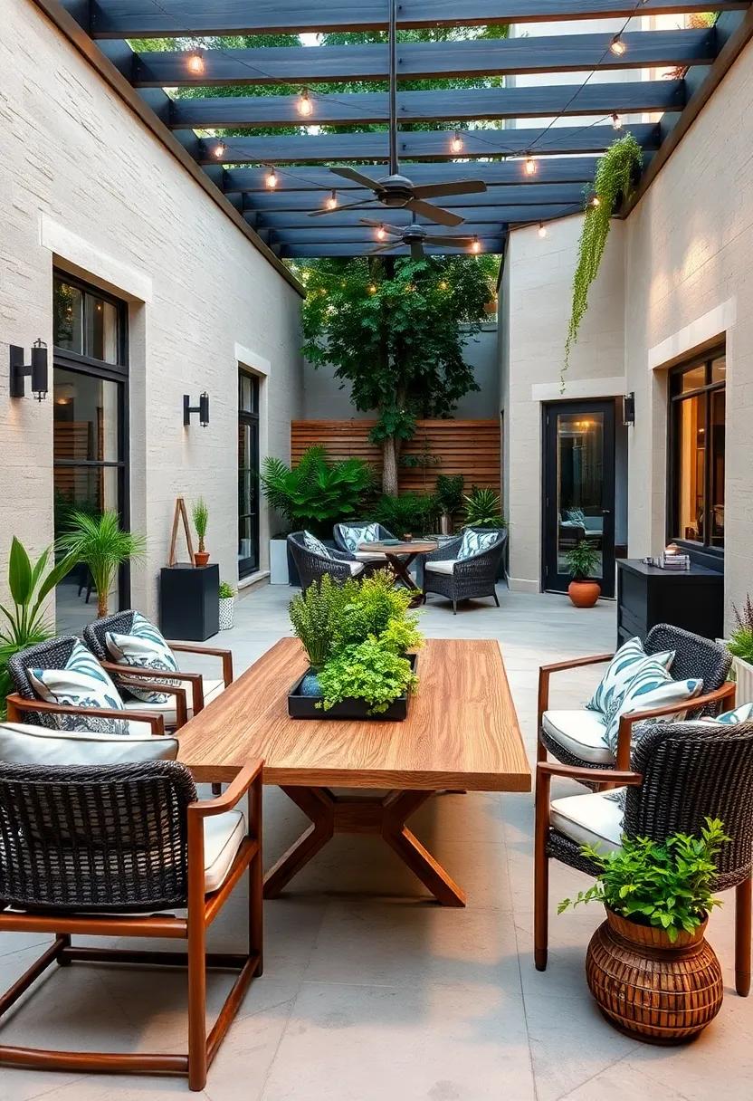 centerpiece Garden: Plant a small herb garden in the center of your⁤ table for ⁤fresh garnishes and a delightful fragrance