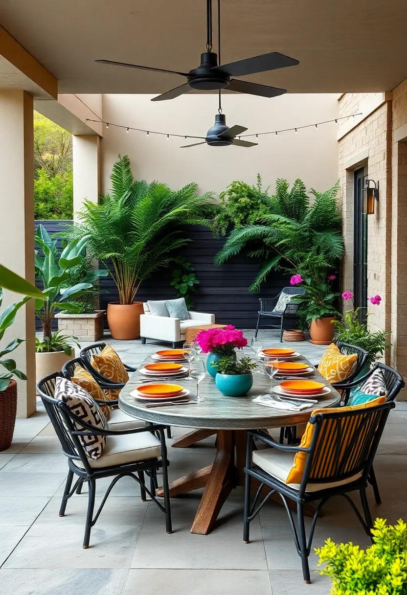 Bold Tableware: ⁤Choose vibrant plates and ‍utensils that reflect ‍the ⁢lively spirit of alfresco dining and can withstand outdoor ⁢elements