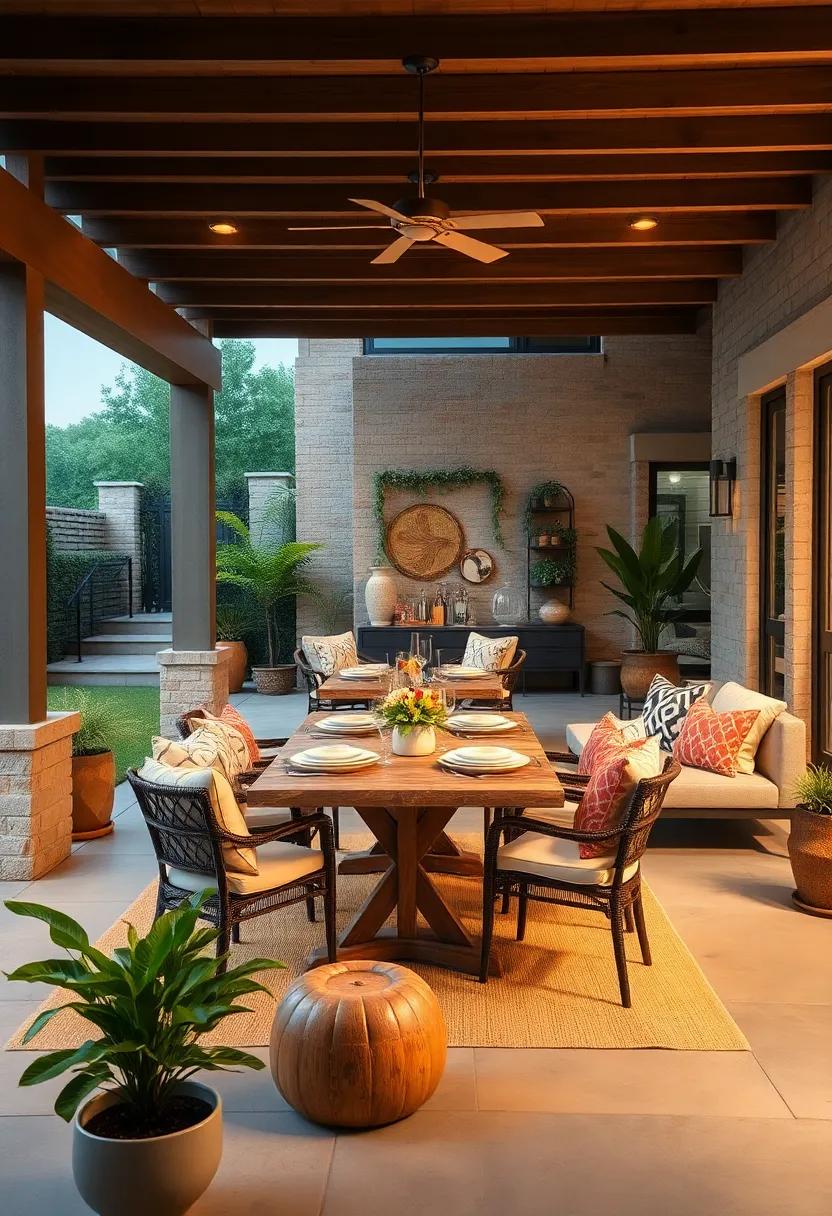 Artistic ‌Touch: ‍Hang art ​pieces or sculptures that‌ are ‍weather-resistant to ⁣add character to your patio
