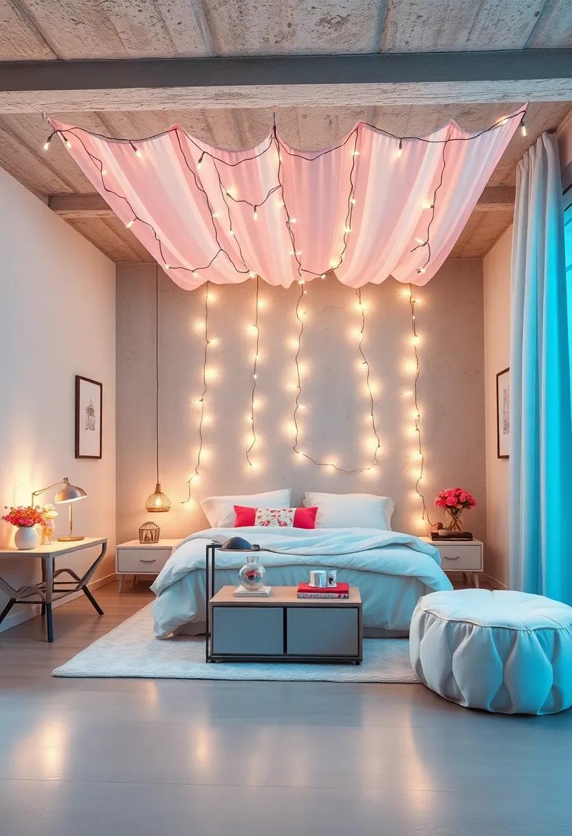 Fairy Light Canopy: Drape fairy ​lights ‍from the ‍ceiling ⁢to create a magical canopy ‌effect that adds warmth and ​charm to your space