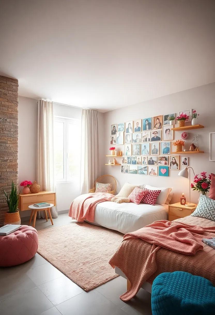 Personalized⁢ Picture Collage: Create⁢ a collage⁤ of ⁤your most cherished memories on a dedicated wall to surround​ yourself with‌ happiness