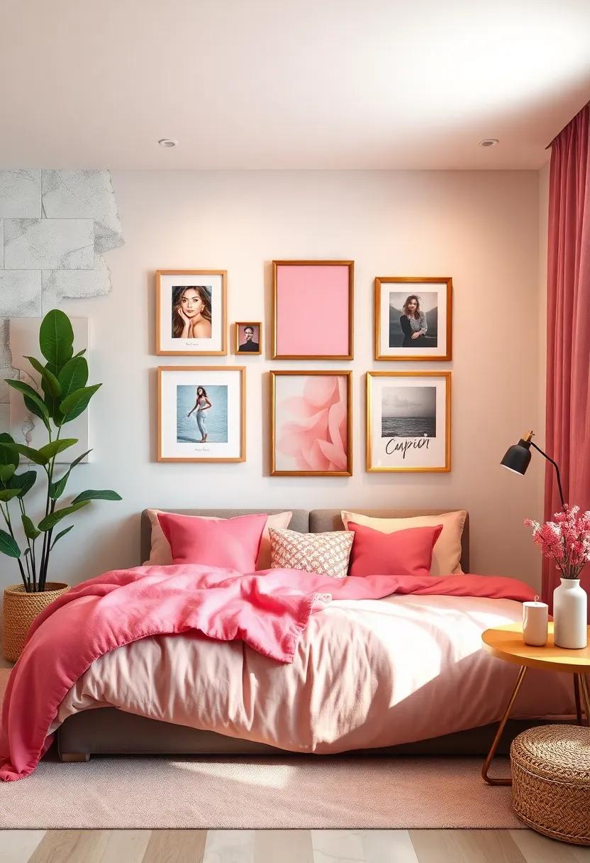 Photo Frame Gallery: Curate a ‍gallery wall with various frames showcasing your art,‌ photos, or inspirational pieces that capture your‌ personality