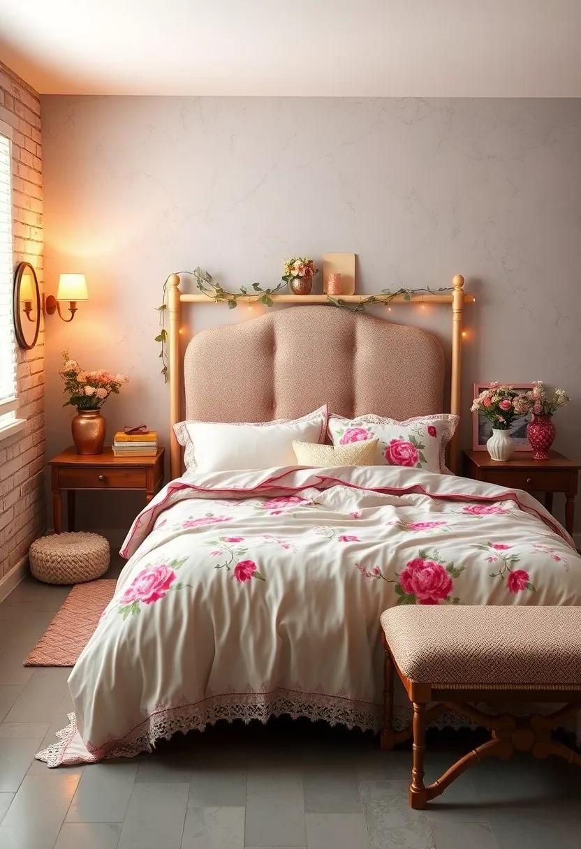 Vintage-Inspired⁤ Bedding: Opt for floral ⁣or lace-trimmed‌ bedding that exudes a vintage charm and invites restful nights
