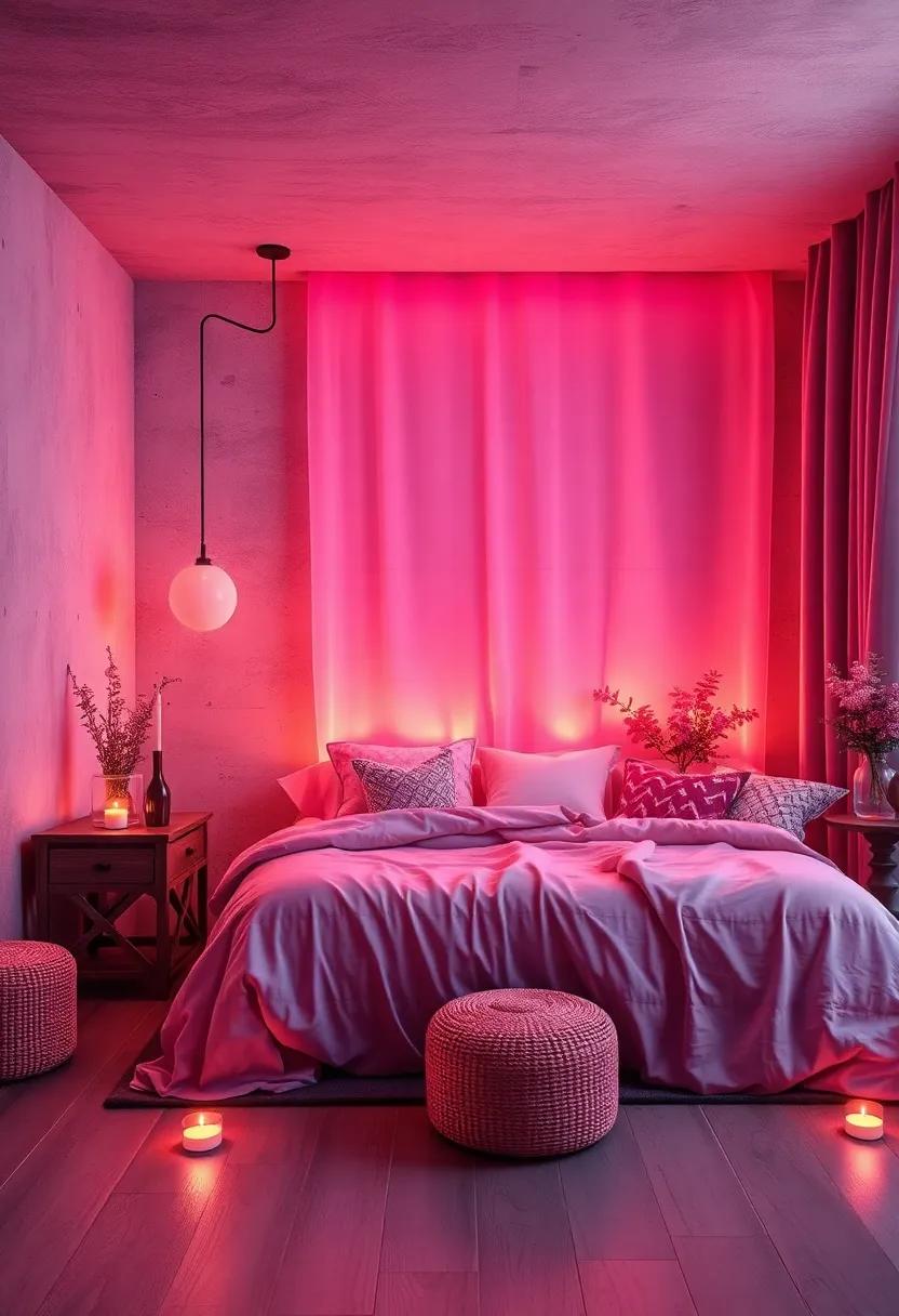 Candlelit Ambiance: Use scented⁤ candles or tea lights⁣ to​ create a ‍calming glow and enhance the romantic feel of your space