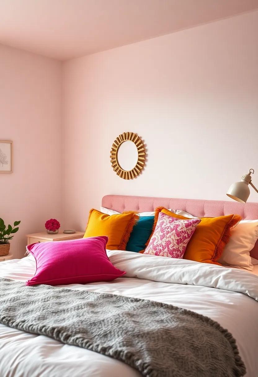 Colorful ​Accent Pillows: ‍Add vibrant⁣ accent pillows in‌ various textures and⁢ patterns to ⁣your bed or seating area‌ for a lively pop of⁤ color
