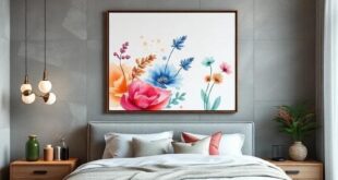 29 Stunning Bedroom Wall Art Ideas Using Watercolors to Elevate Your Space