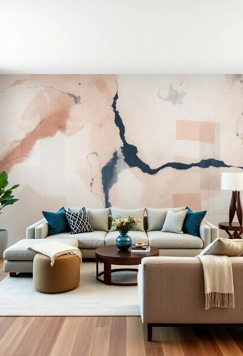 24 Stunning Abstract Print Wallpapers to Transform Your Living Room Aesthetic