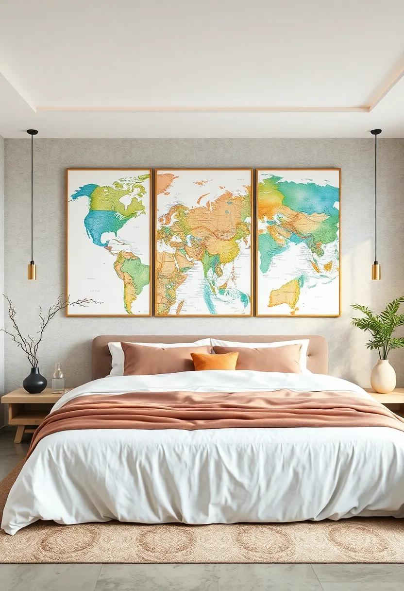 Artistic Map Prints: Whether it’s ⁤a city you‍ love or a place you dream of visiting, watercolor maps can infuse your space with wanderlust