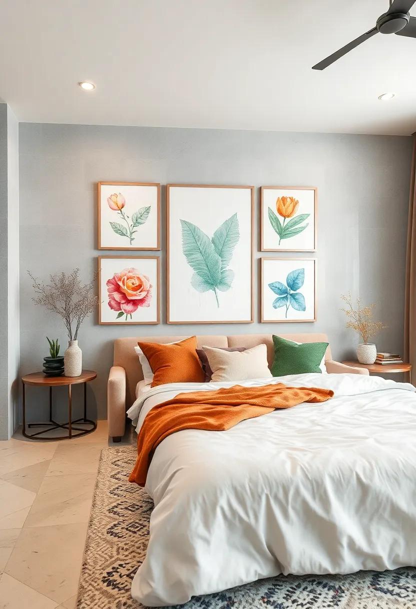 Framed Collages: Create a striking gallery⁢ wall using a collage of watercolor pieces that tells a story or reflects your interests and style