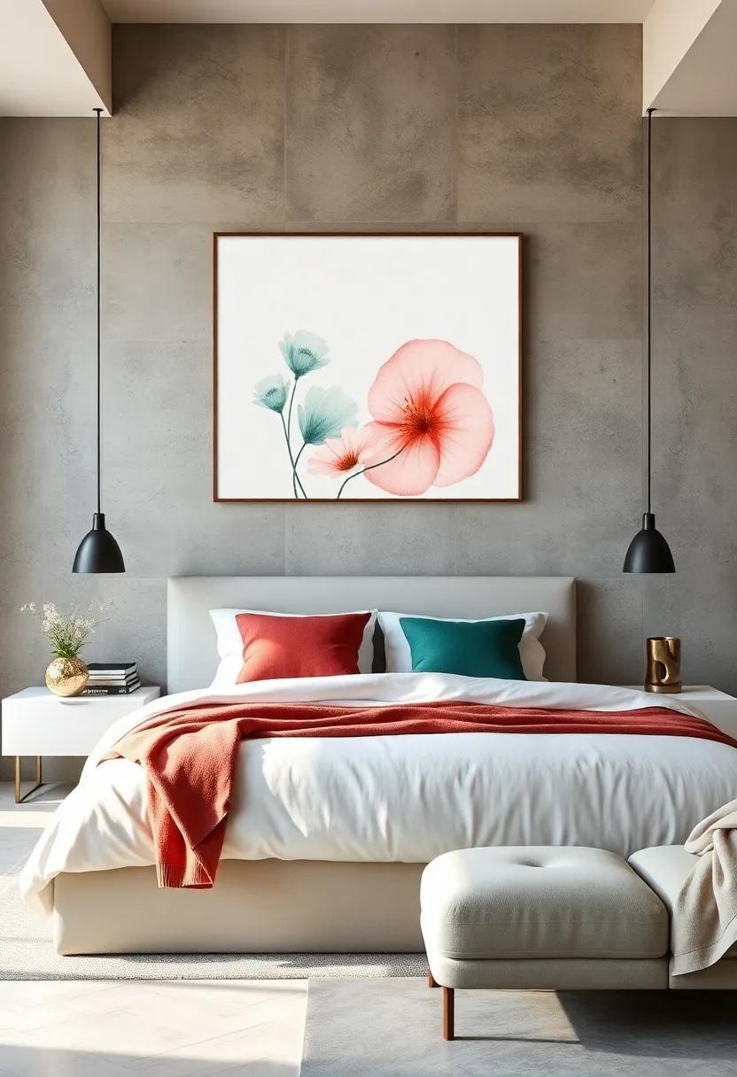 Minimalist Watercolors: Discover the beauty of simple, minimalist watercolor art that provides a⁣ subtle yet ‌sophisticated addition to ‍any bedroom decor