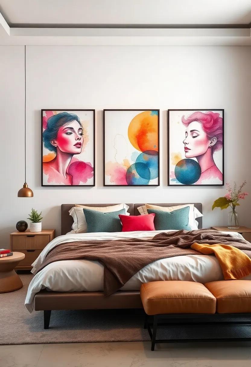 vibrant Abstract Portraits: Use bold colors and abstracts in portraiture to create striking focal points that add⁢ personality to your space