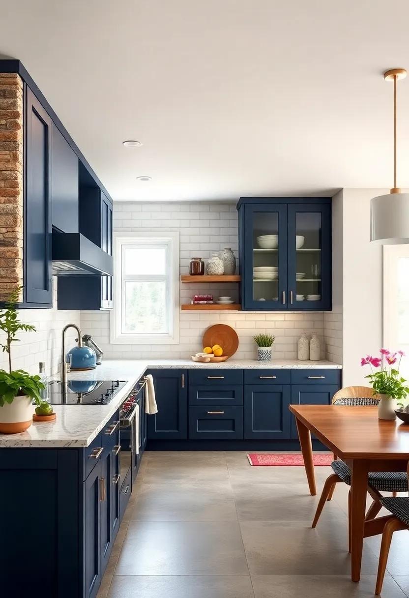 Midnight Navy: Dive into the depths of‌ sophistication‍ with this dark,rich navy⁣ that adds a touch of elegance to any kitchen