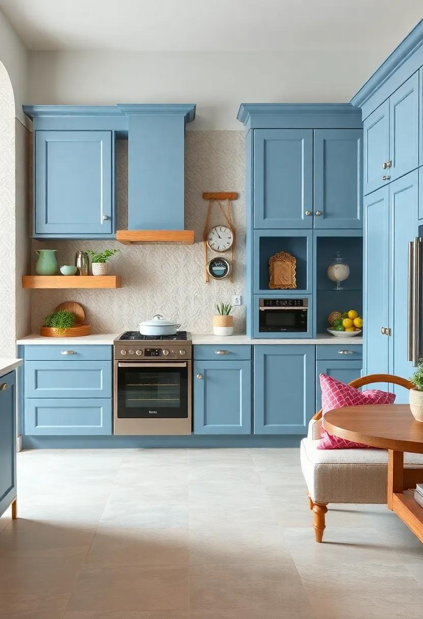 Blush Blue: Infuse a softer tone⁤ into‍ your kitchen with Blush Blue, a delicate shade that blends traditional and modern aesthetics effortlessly