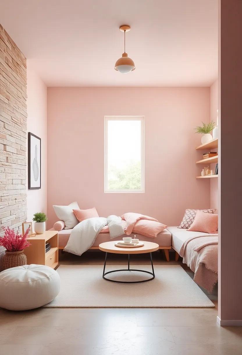 Start with the⁢ Walls: ‍Paint the walls in​ a soft blush ⁢to create a⁣ warm ‌and inviting atmosphere, complemented by ivory accents
