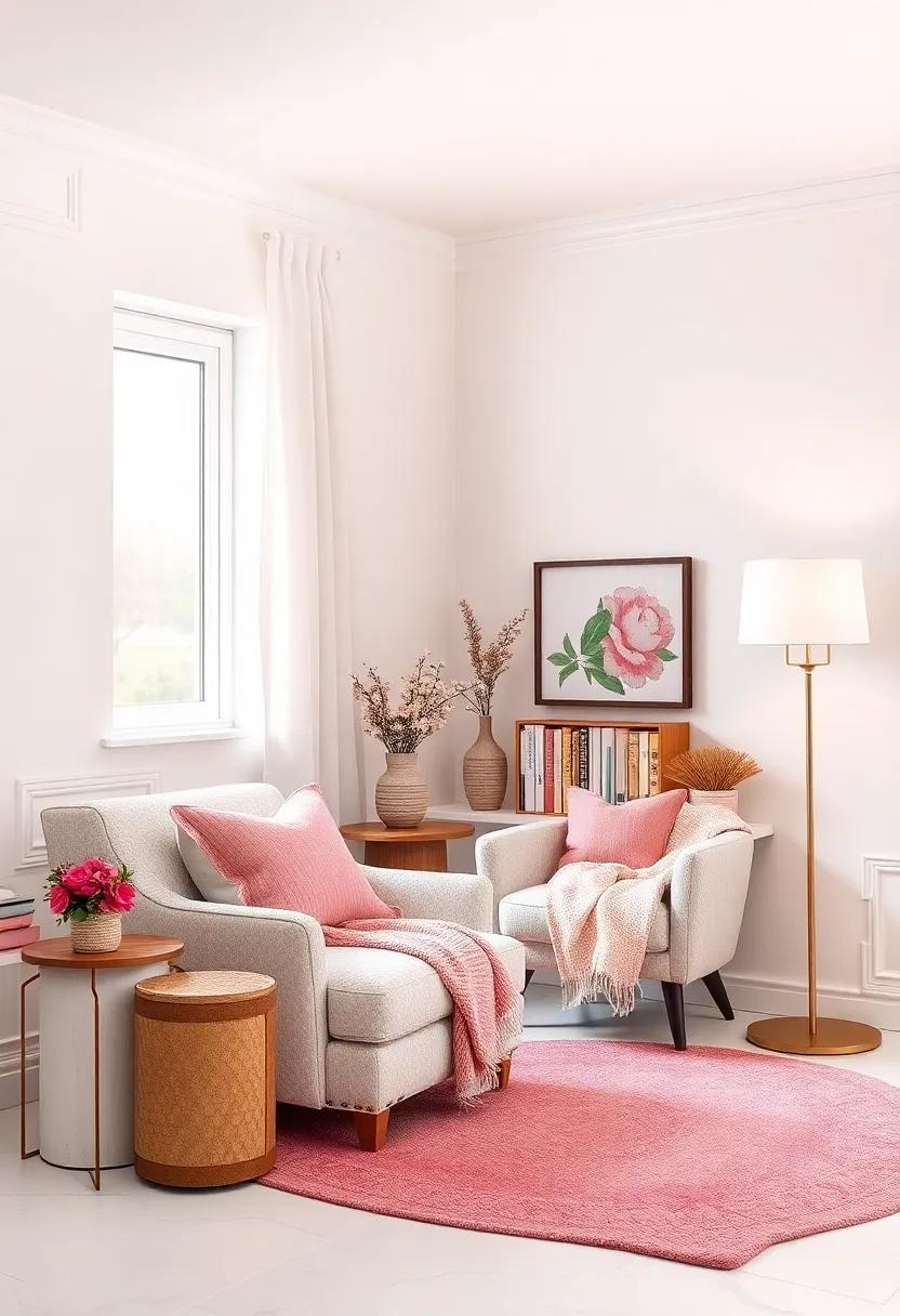 Inviting Reading Nook: Create a cozy‌ reading corner with a plush chair,​ soft throws, and ‌an elegant⁢ lamp