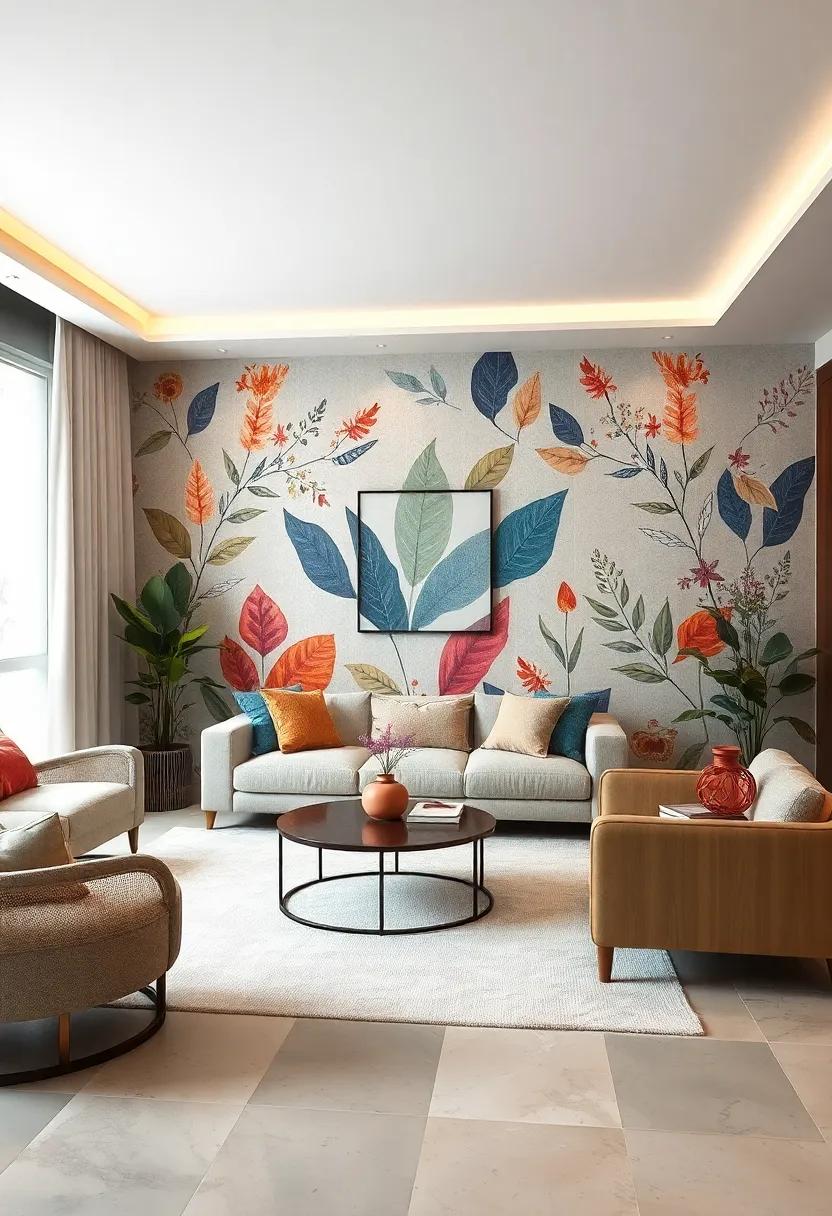 Whimsical Botanicals: A contemporary take ⁢on nature,⁢ featuring abstract leaves and florals that add a touch of playful elegance, inspiring creativity and warmth in your living space