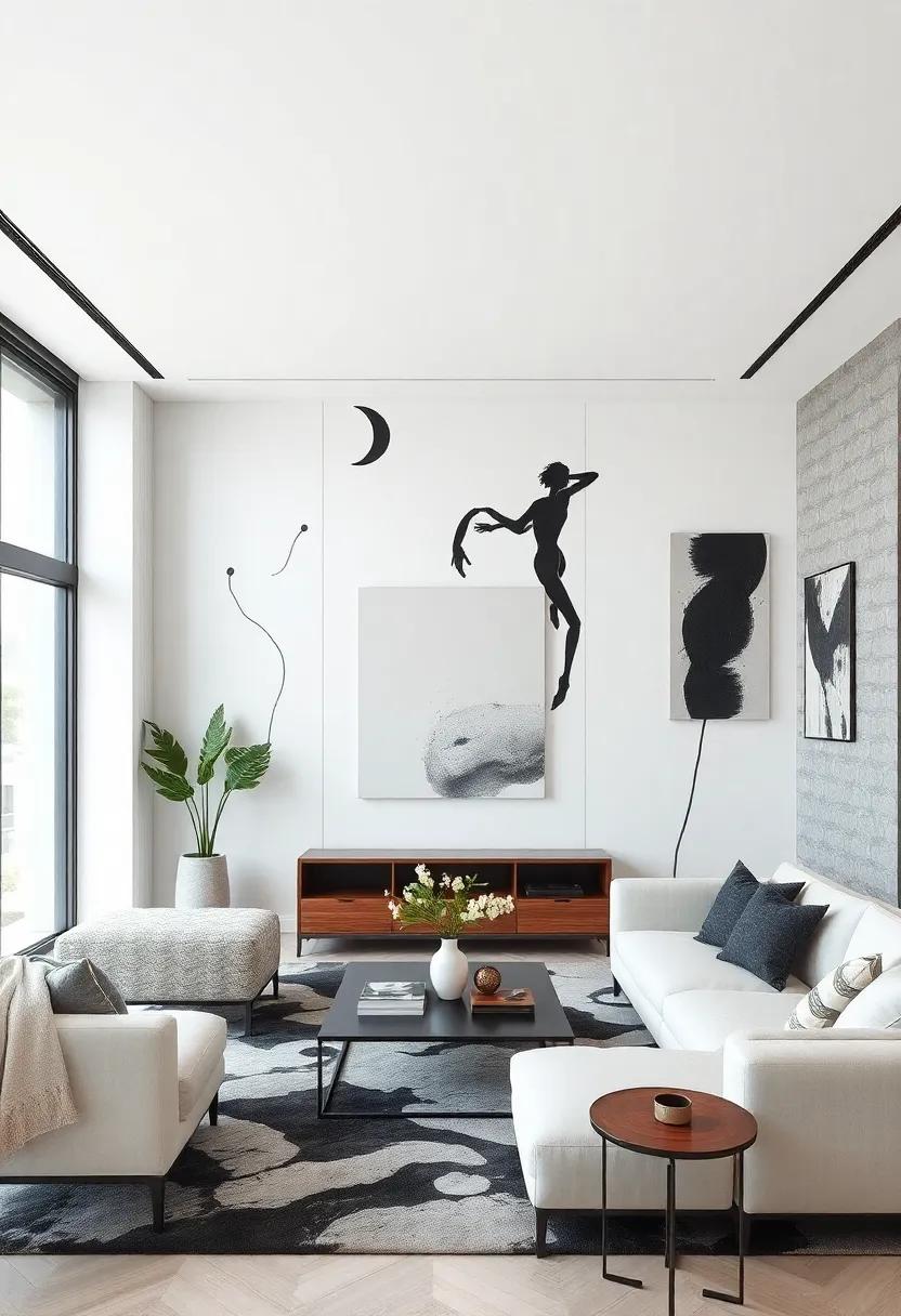 Minimalist Monochrome: Sharp‍ contrasts ⁢of​ black ​and white create a striking visual impact that emphasizes simplicity and elegance, making it an ideal choice for minimalist décor enthusiasts
