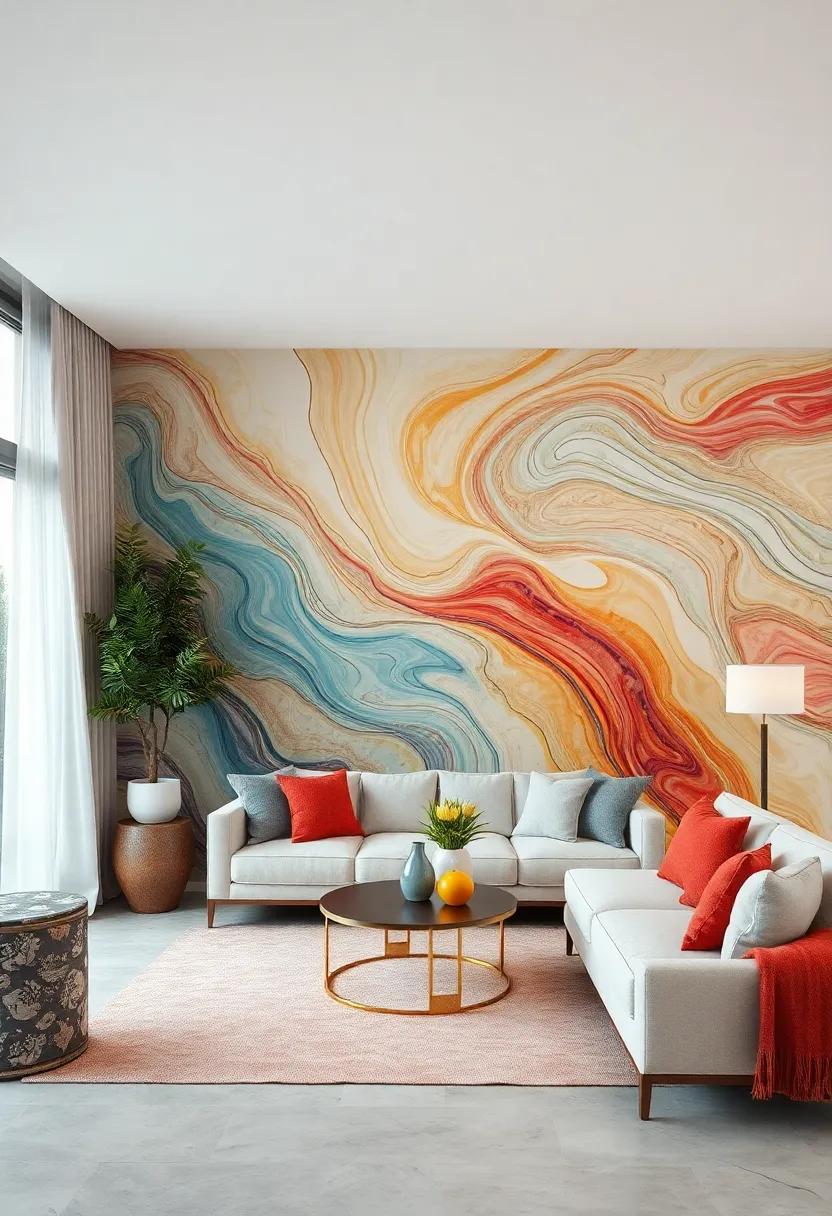 Mystical⁣ Rhythm:​ A⁢ captivating array of swirling ⁤lines and ⁣colors that seem to move, bringing a dynamic energy to your living ‍room—perfect for both relaxation and inspiration