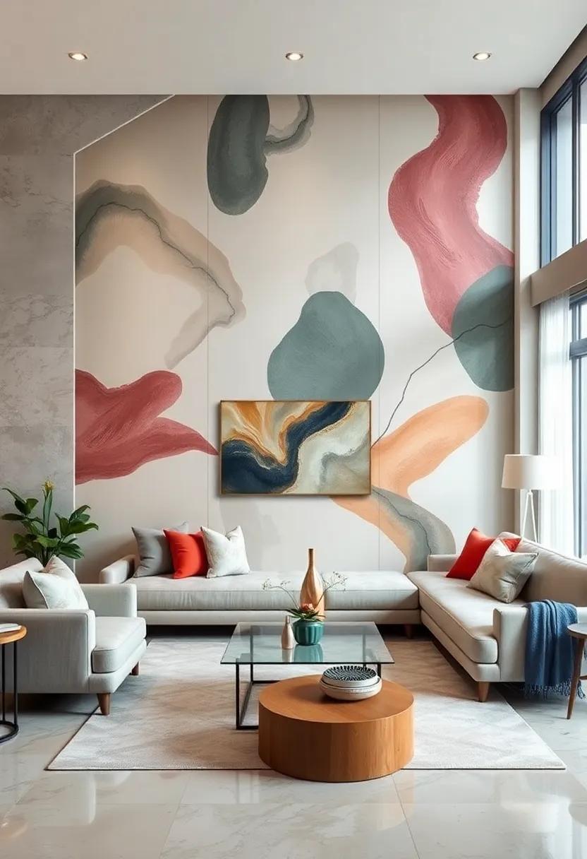 Organic Movement: Fluid forms and soft gradients mimic the natural⁢ world, ‌creating a soothing environment that encourages ⁤comfort ⁢and relaxation in your‍ living room sanctuary