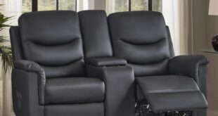 Consofa Reclining Loveseat with Console — fits your room
