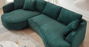 KEVINSPACE 122.04″ Curved Sofa — fits your living room