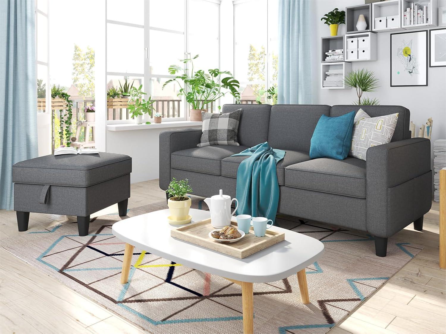 Sunrise Coast Convertible Sectional Sofa — fits your loft