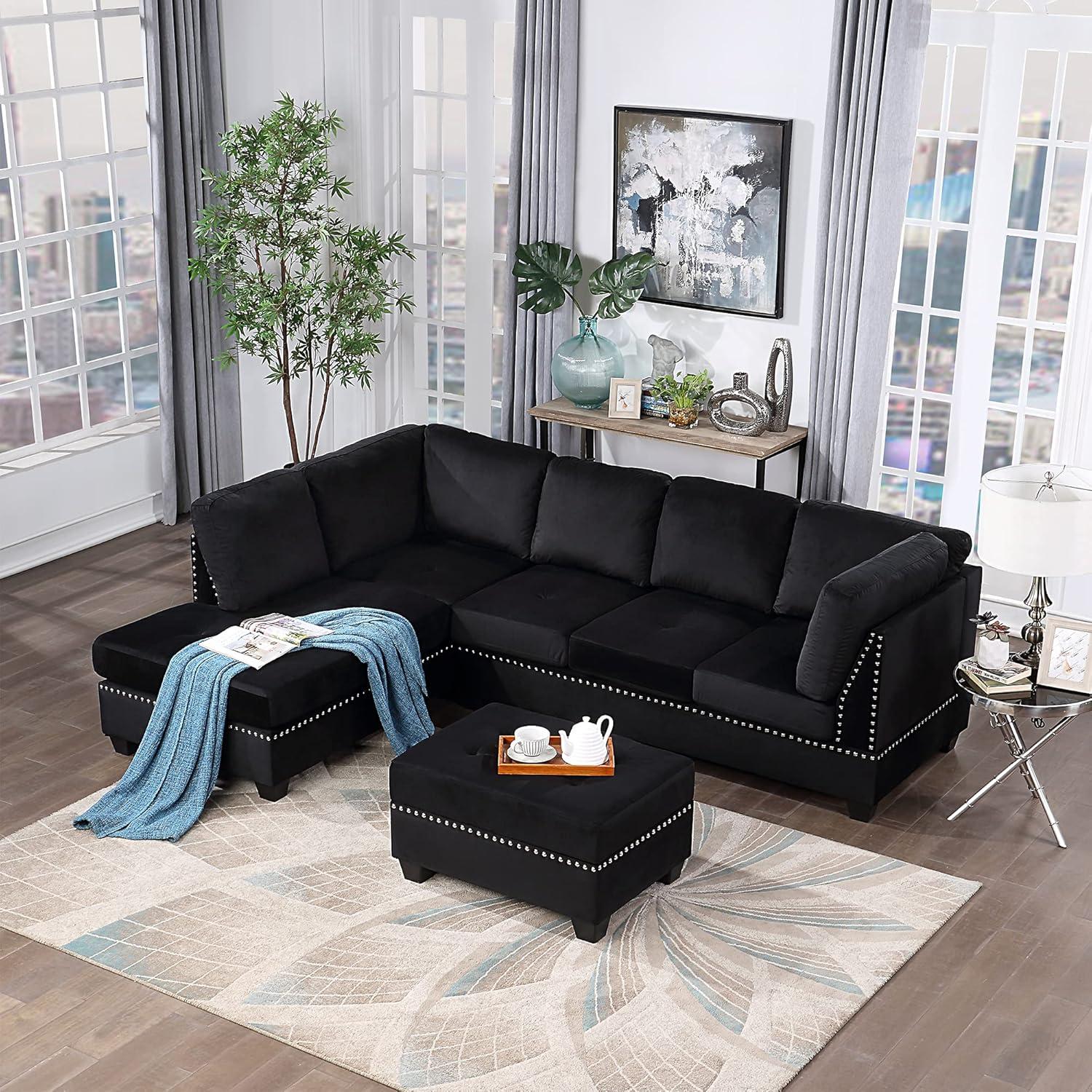 Harper & Bright Designs Sectional Sofa Set: your living area