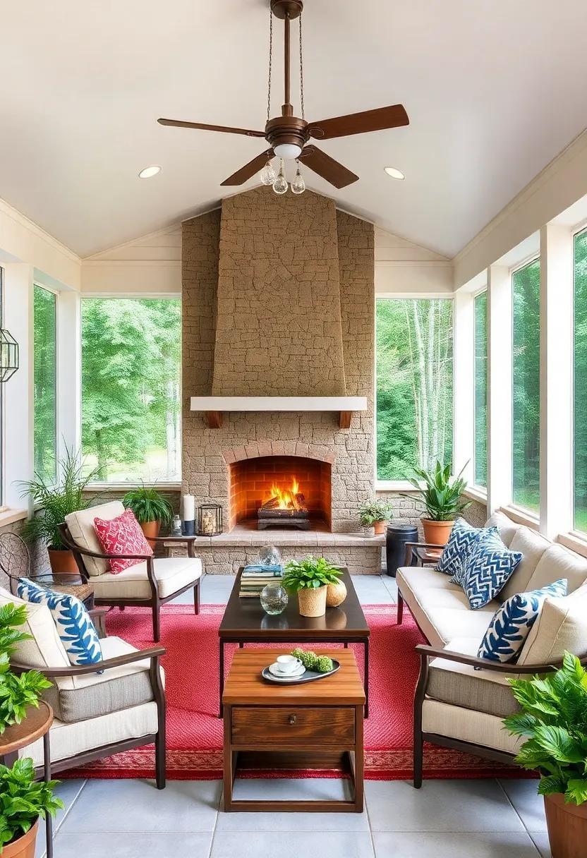 25 Cozy Ideas for Your Dream Screened Porch with Fireplace: Embrace Indoor-Outdoor Living