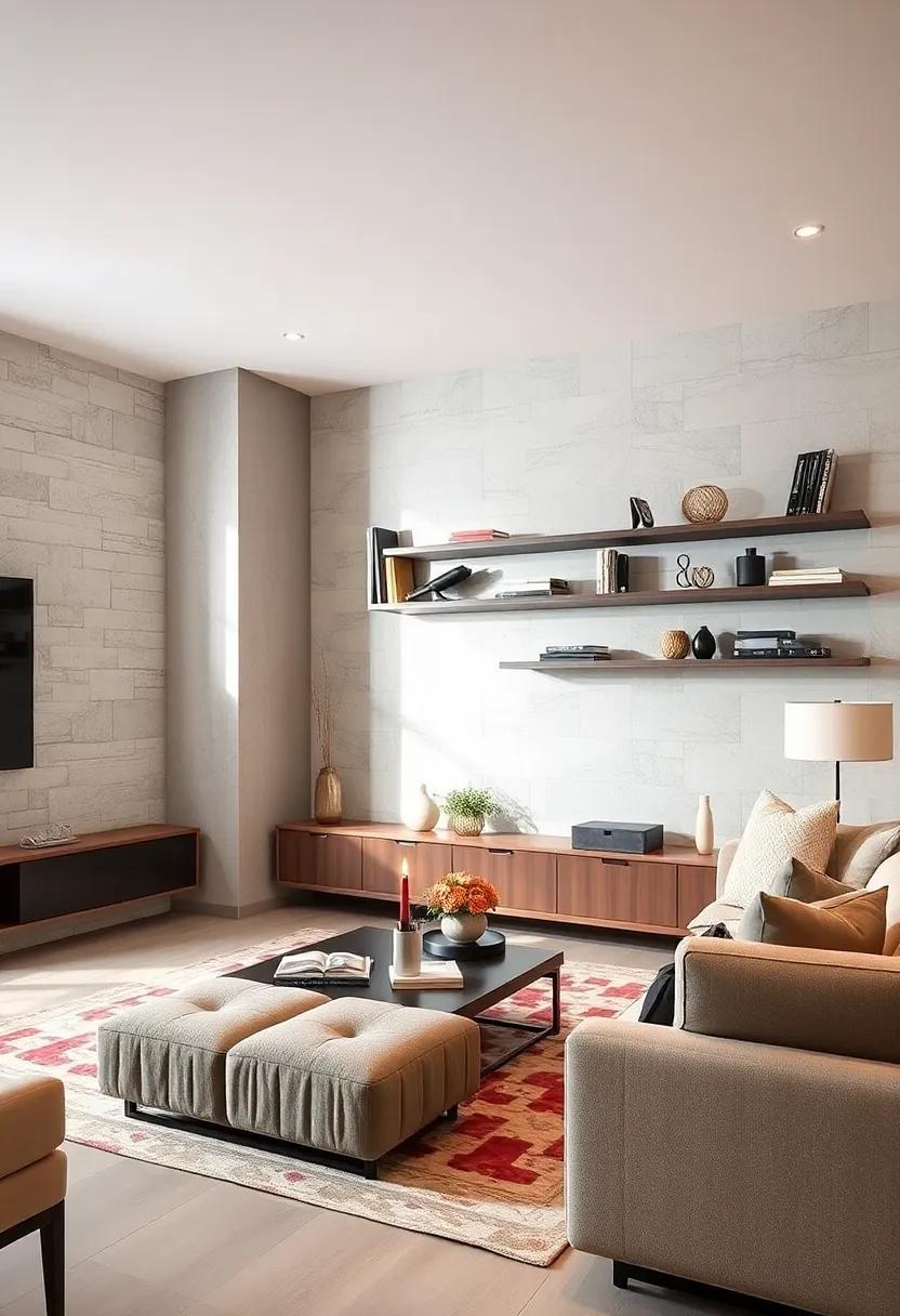 Seamlessly Stylish: Transform Your Living Room with Built-In Media Storage Shelves Seamlessly Stylish: Transform Your Living Room with Built-In Media Storage Shelves