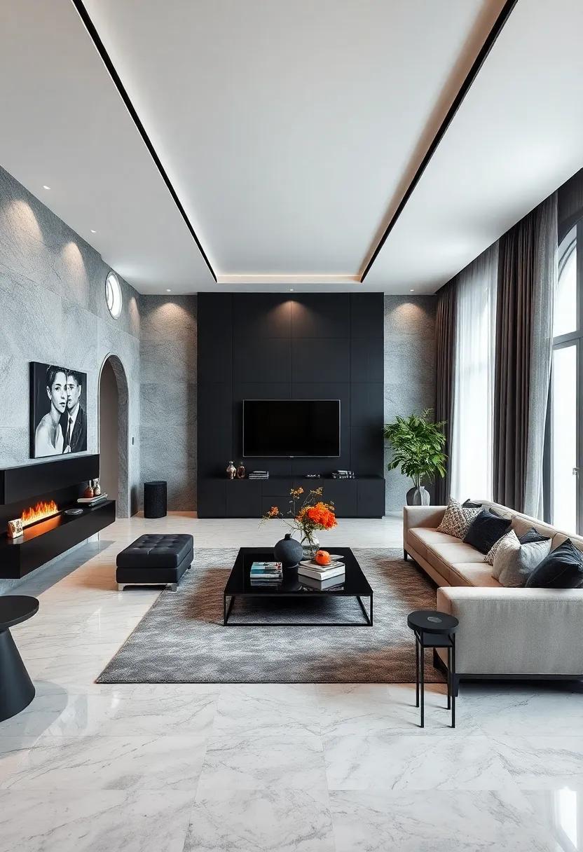 27 Elegant Ideas for Creating a Monochrome Black Luxury Living Room 27 Elegant Ideas for Creating a Monochrome Black Luxury Living Room