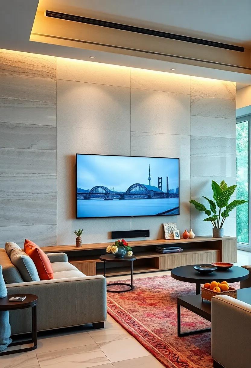 25 Stylish Ideas to Enhance Your TV Wall with a Large Flat-Screen TV