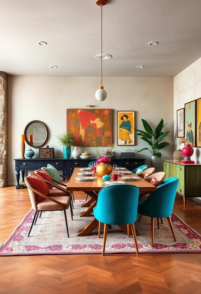 27 Vibrant Accessories to Transform Your Dining Room into an Eclectic Wonderland