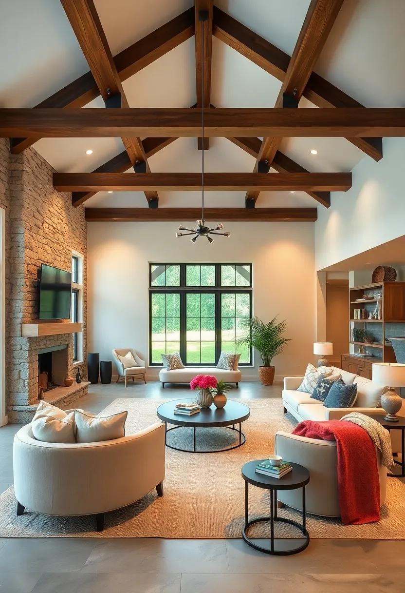 24 Inspiring Farmhouse Living Rooms Featuring Stunning Wood Beams for Cozy Elegance 24 Inspiring Farmhouse Living Rooms Featuring Stunning Wood Beams for Cozy Elegance